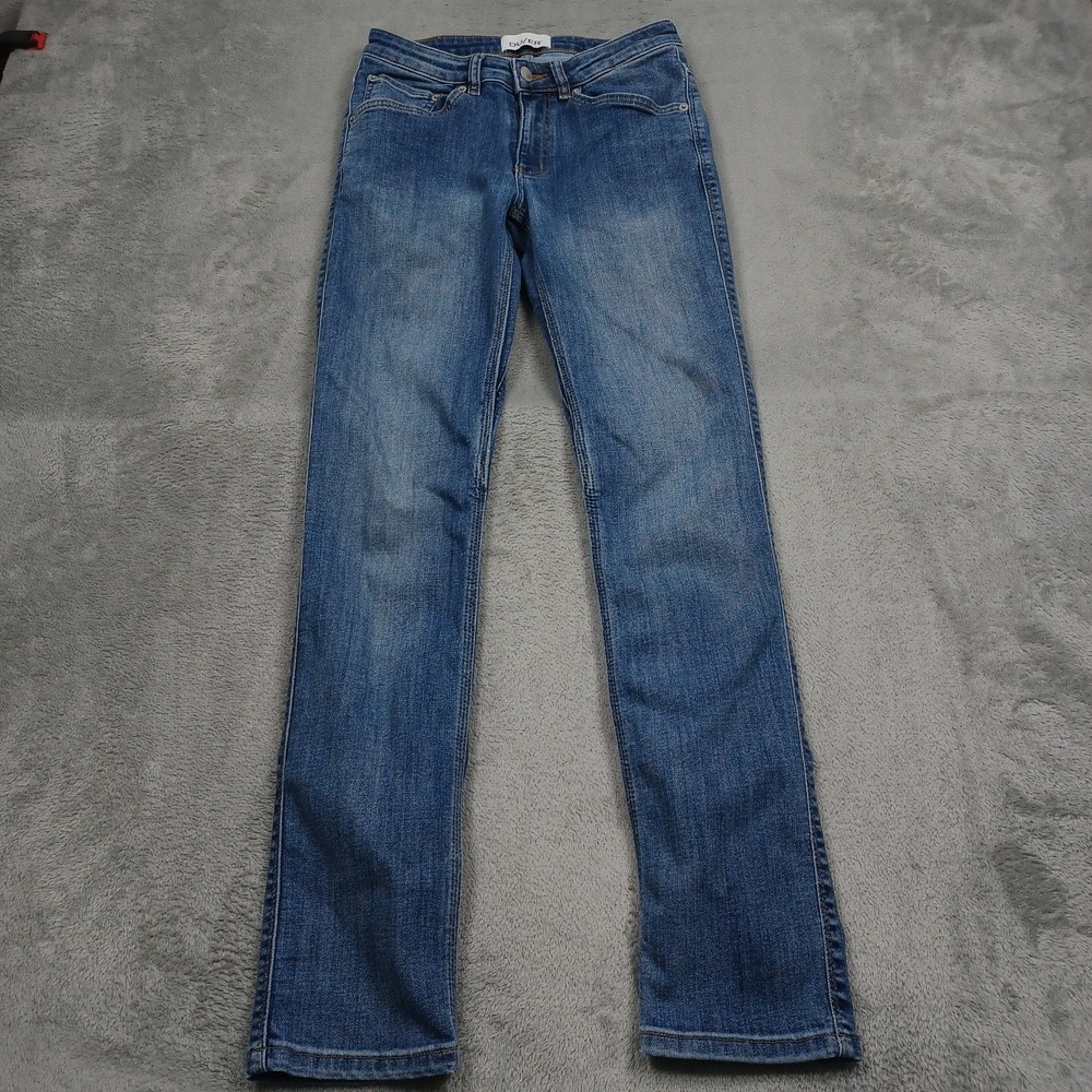 Duer Jeans Womens‎ 26 Blue Denim Straight Performance Casual Preppy